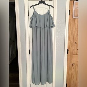 Show Me Your Mumu Elegant Gray Maxi Dress Xlarge Bridesmaid Formal Wedding